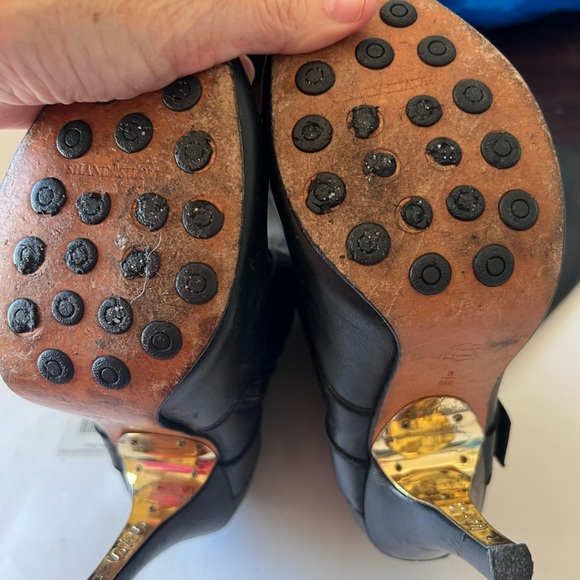 Shane & Shawn Boardroom Rockstars biker heeled  black boots size 8 - Picture 10 of 11